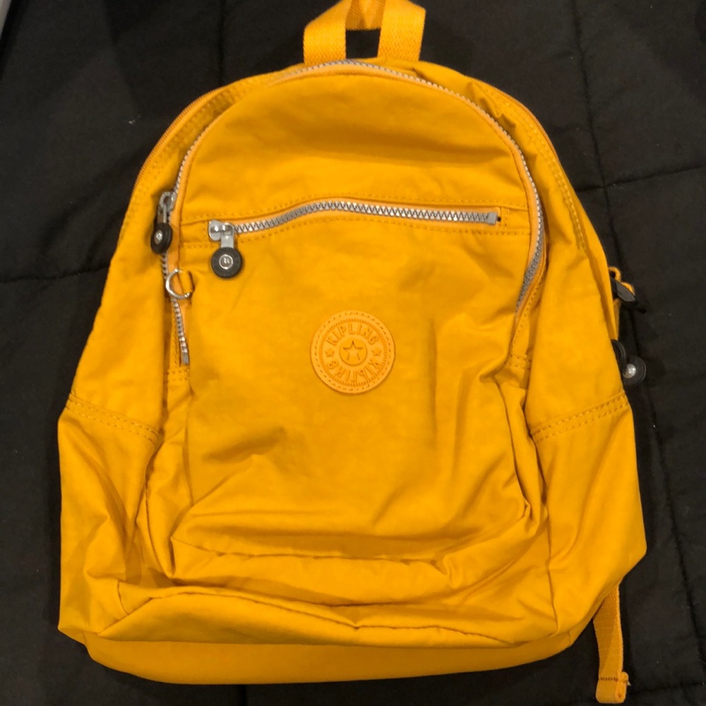 Yellow Kipling Backpack.